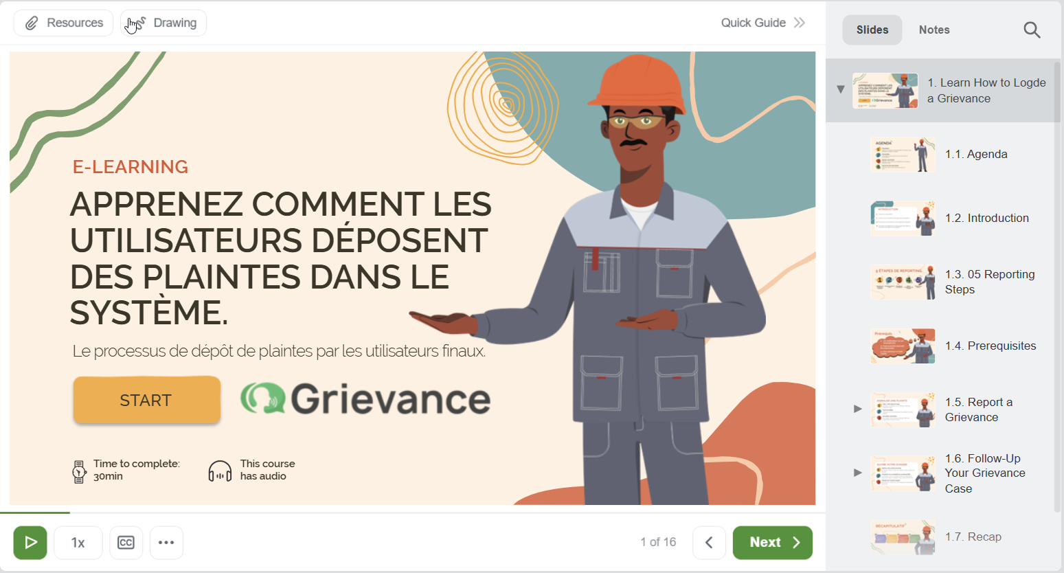 Lodge a Grievance as User